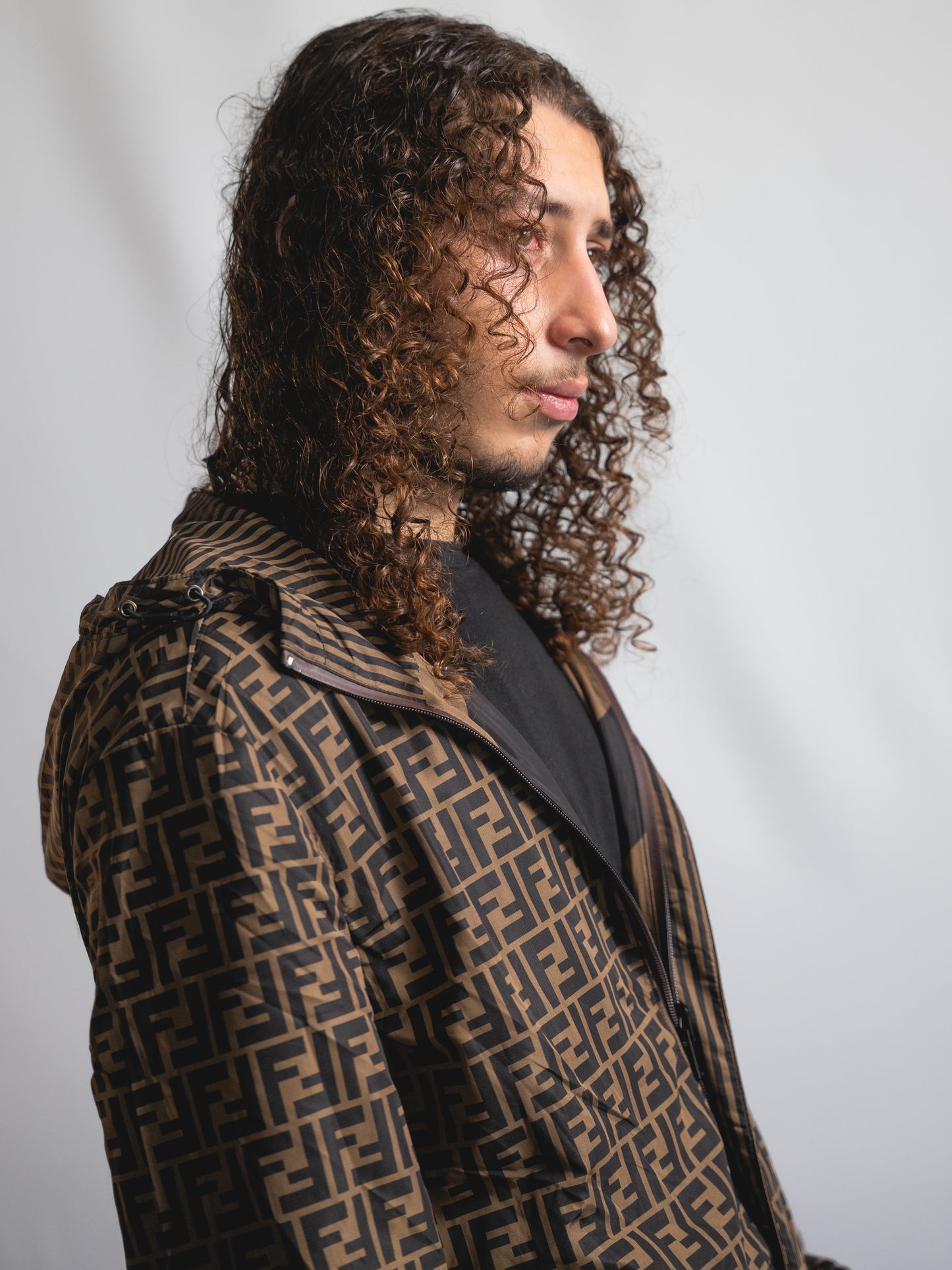 Coupe-vent Réversible Fendi Marron - Homme