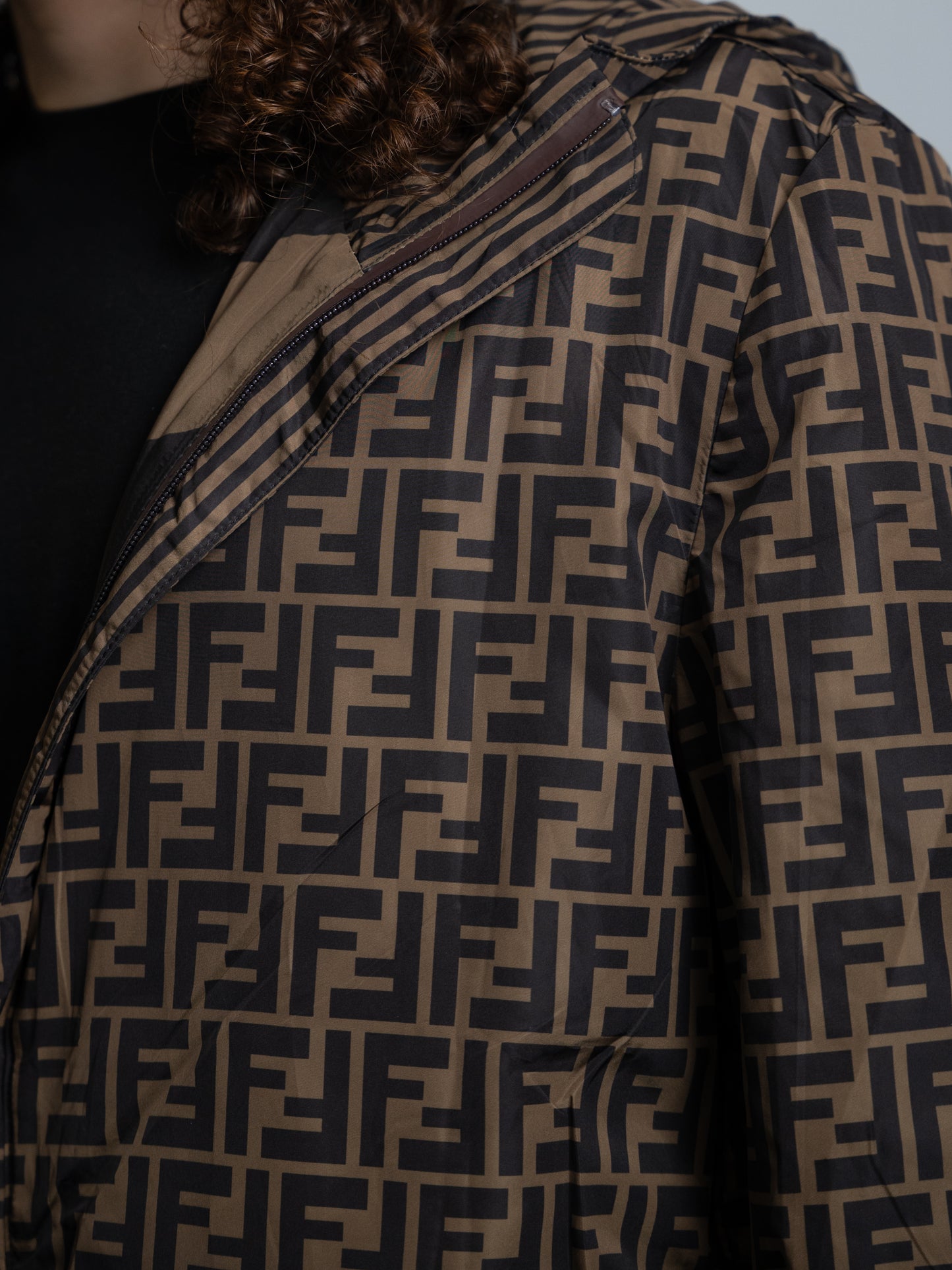 Coupe-vent Réversible Fendi Marron - Homme