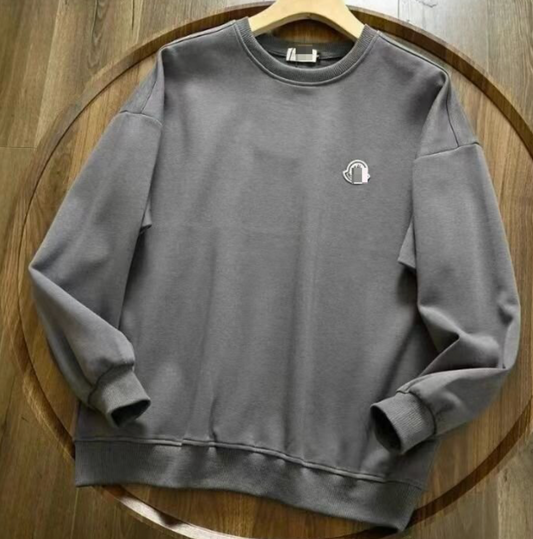 Pull Moncler Gris – Logo poitrine