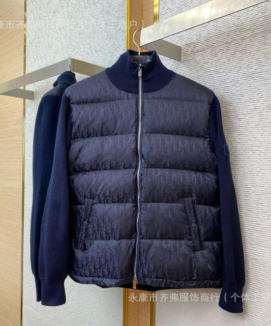 Veste Dior Bleu Marine – Manches en maille