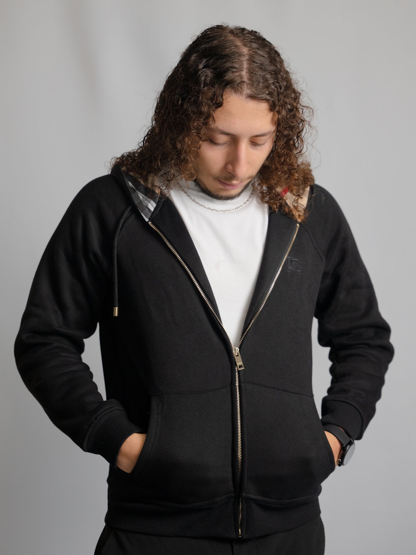 Sweat Zippé Burberry Noir - Homme