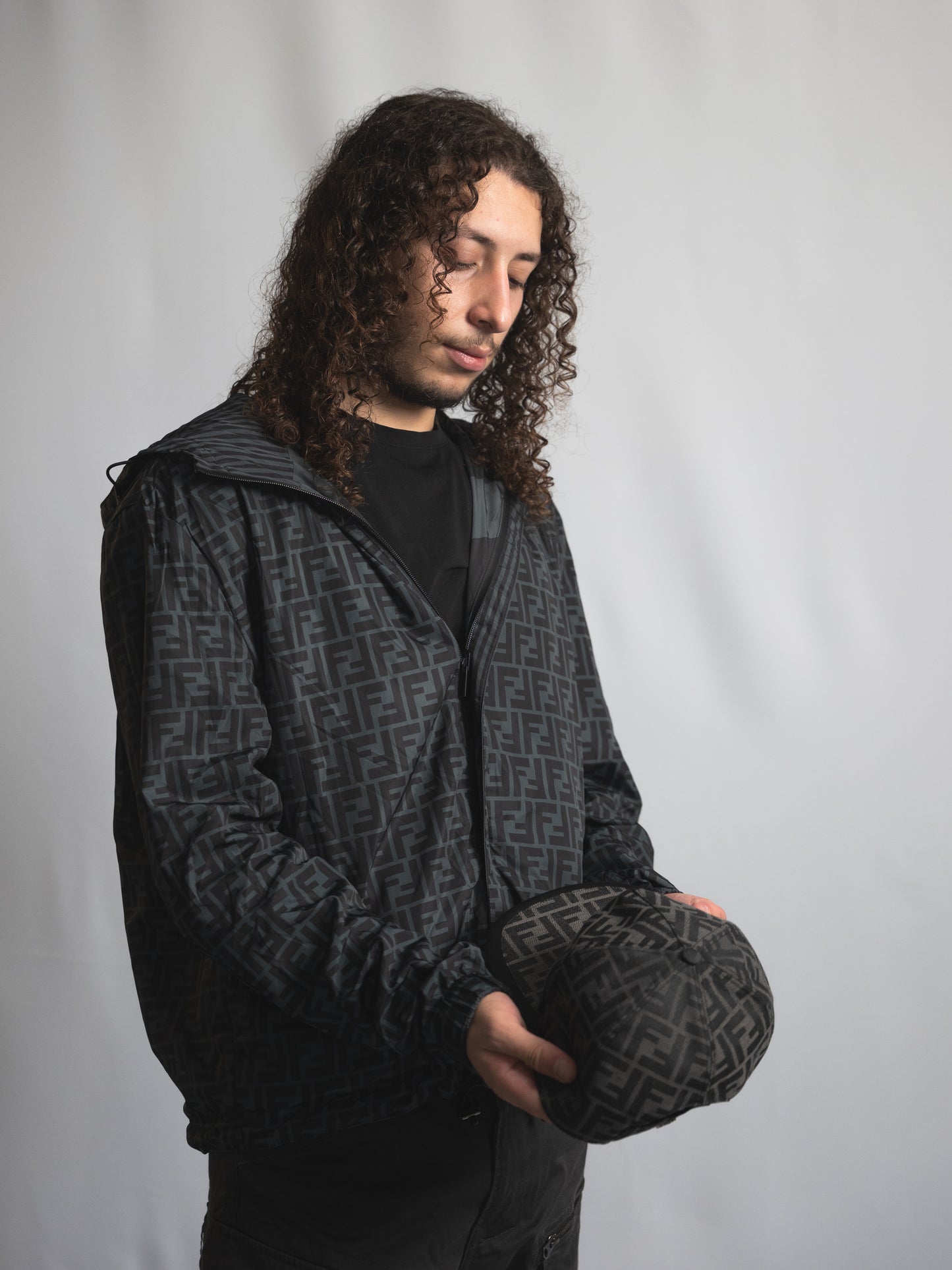 Coupe-vent Réversible Fendi Grise - Homme