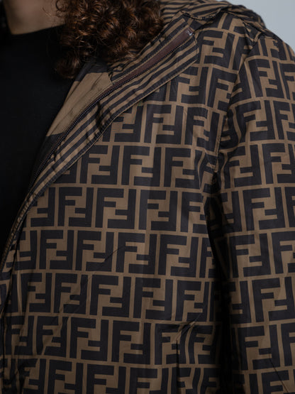 Coupe-vent Réversible Fendi Marron - Homme