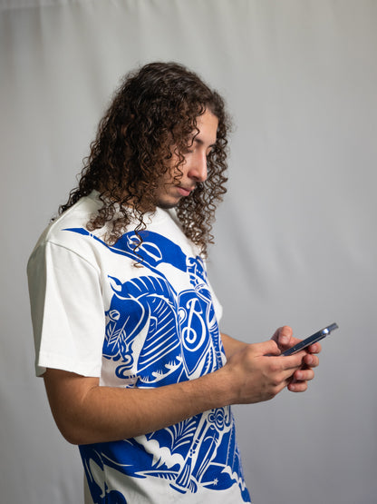T-shirt Burberry Blue Knight Tee